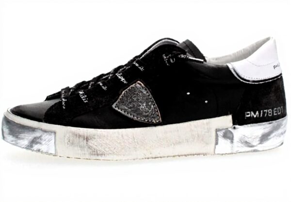 Philippe Model Damen Sneaker Leder Schwarz Paris PRLD MA01