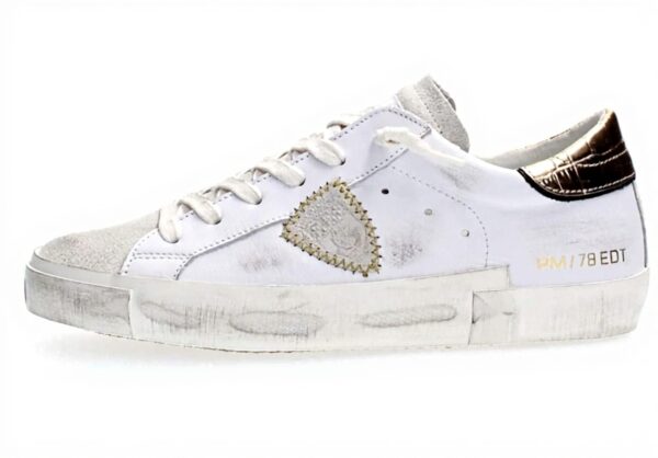 Philippe Model Damen Sneaker Weiß Leder Paris Design