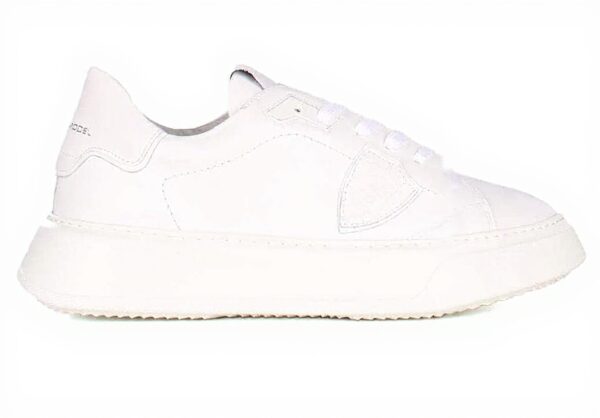 Philippe Model Herren Sneaker Leder Weiß Temple Bianco