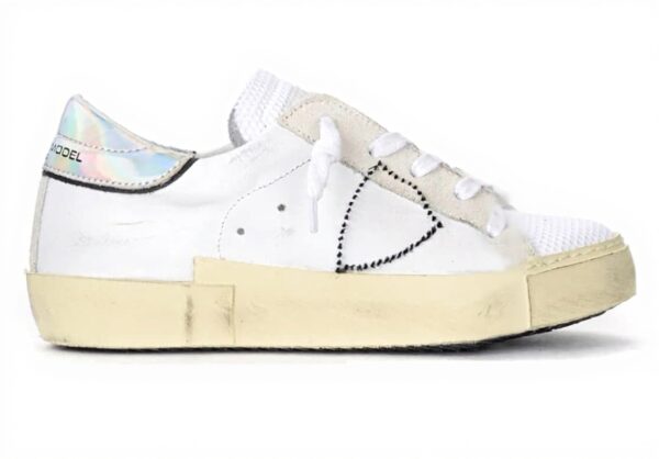 PHILIPPE MODEL Sneaker Damen Vintage Weiß Leder Casual