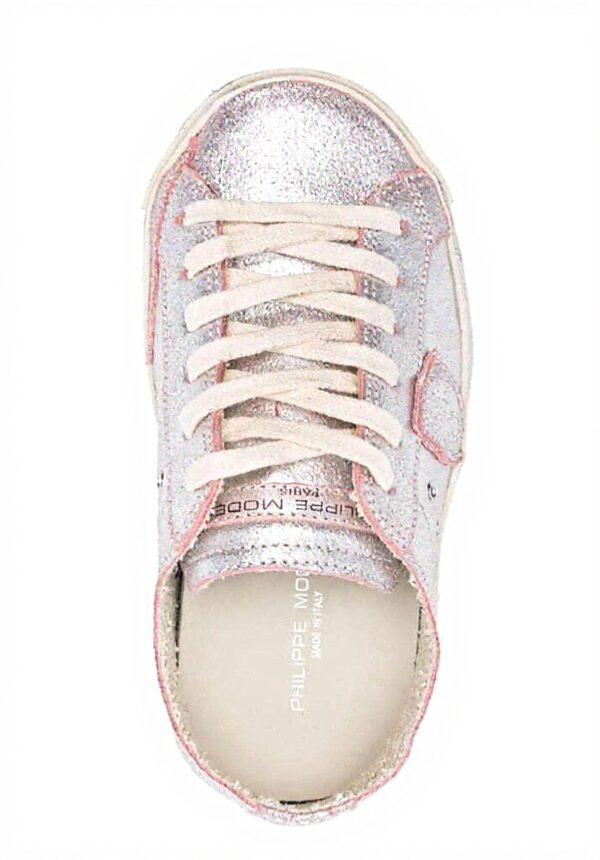 Philippe Model Sneaker Damen Silber Leder Low PRSX