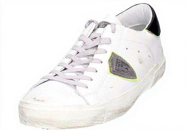 Philippe Model Prsx Sneaker weiß schwarz Leder Herrenschuhe