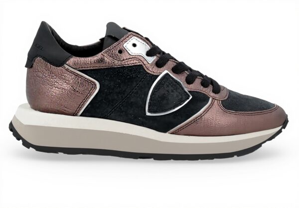 PHILIPPE MODEL Sneaker Tropez Braun Leder Wildleder Damen