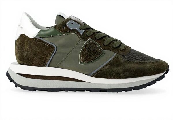 Philippe Model Tropez Haute Sneaker Leder Militärgrün Herren