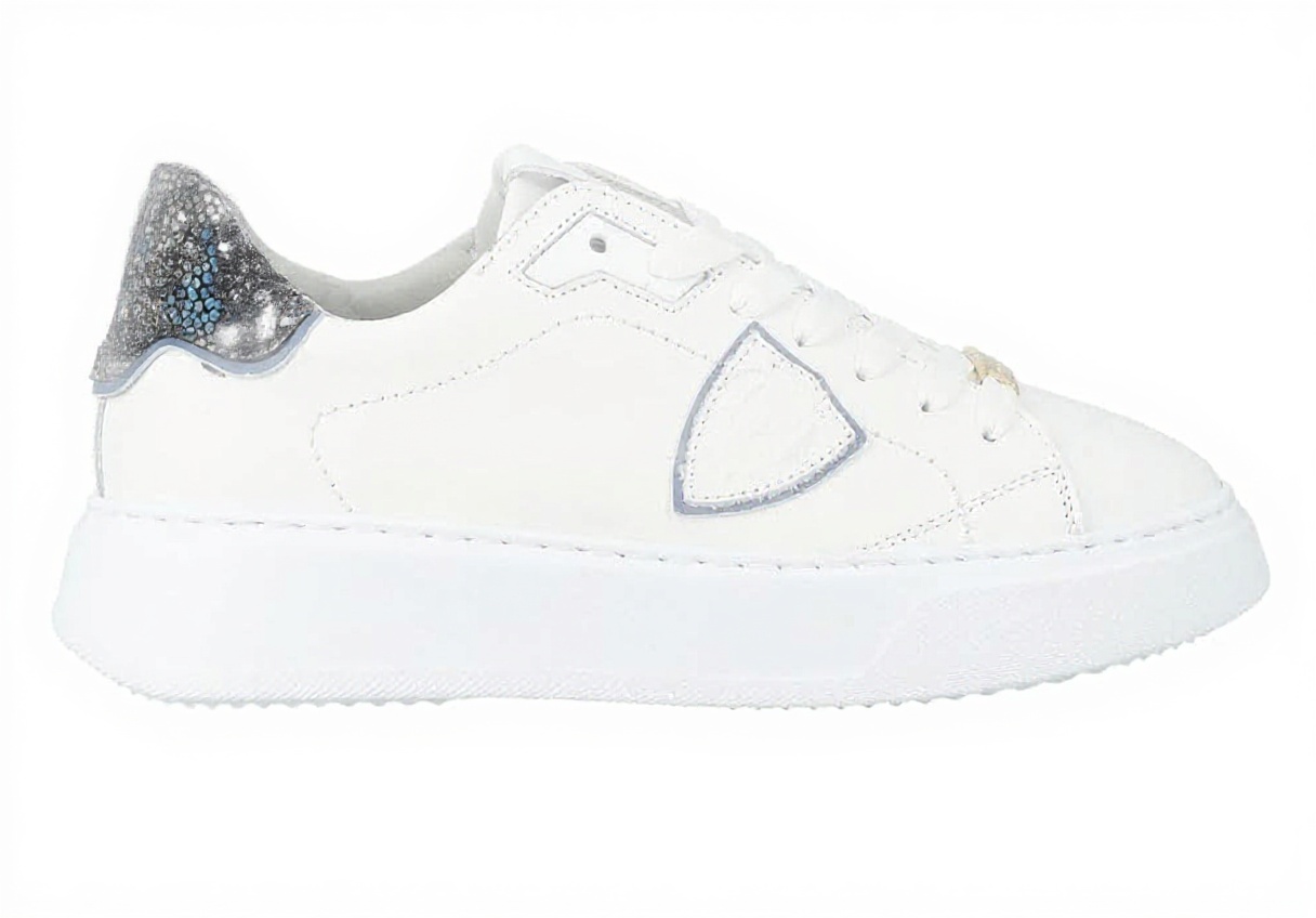 PHILIPPE MODEL Damen-Sneaker im Leo Blanc Noir Design von der Seite