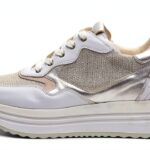 Nero Giardini Damen Sneaker Leder Weiß Made in Italy-0
