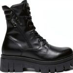 Nero Giardini Damen Stiefel Leder Reißverschluss Schwarz-0