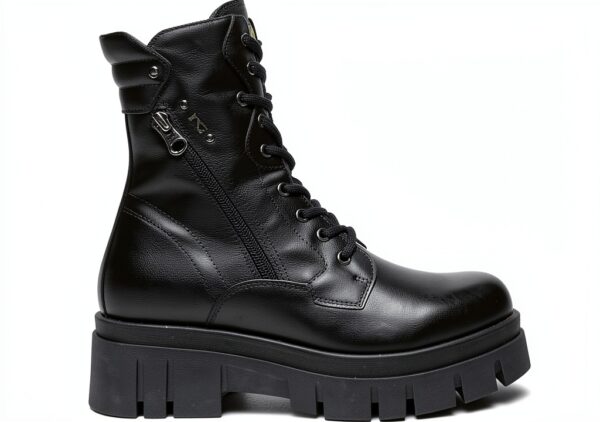 Nero Giardini Damen Stiefel Leder Reißverschluss Schwarz-0
