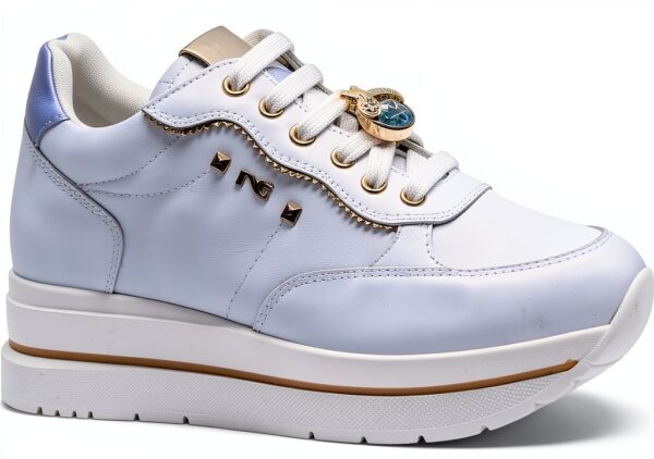 Nero Giardini Damen Sneaker Weiß herausnehmbare Innensohle-3