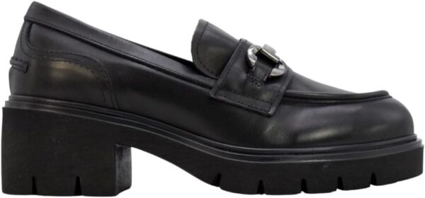 BAG Damenschuhe Leder Blockabsatz Schwarz 35-41 EU-1