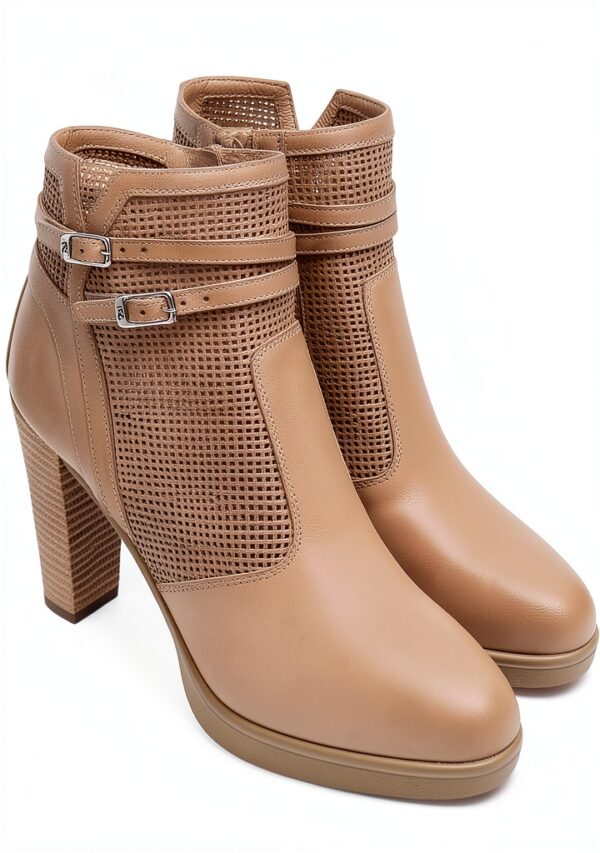 Nero Giardini Damen Stiefeletten Elba Material Beige-1