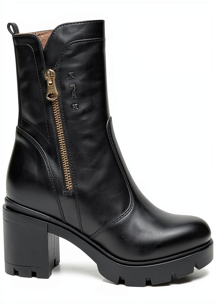 Nero Giardini Damen-Stiefel in Schwarz auf einem Holzregal