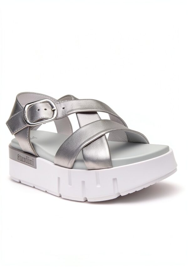 Leder Sandalen Damen Klettverschluss Blockabsatz Komfort-3