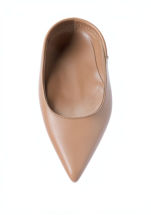 BAG Damenschuhe Leder Beige Diabolo Absatz Größentabelle-3
