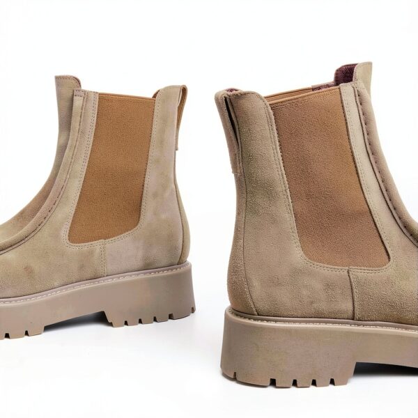 Nero Giardini Damen Stiefel Leder Blockabsatz Braun Maulwurf-3
