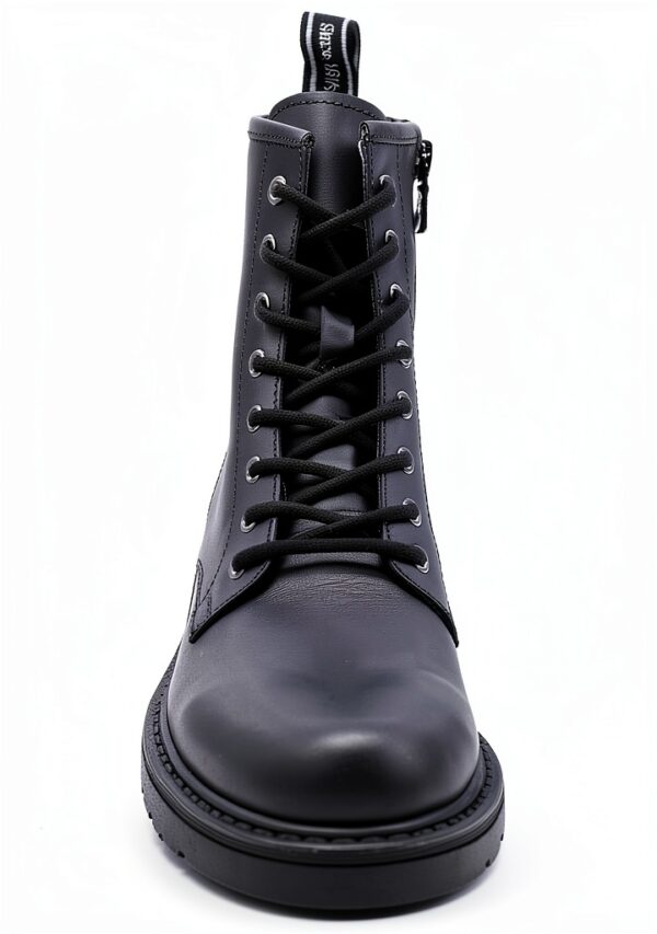 Nero Giardini Damen Stiefel Leder Blockabsatz Schwarz-3