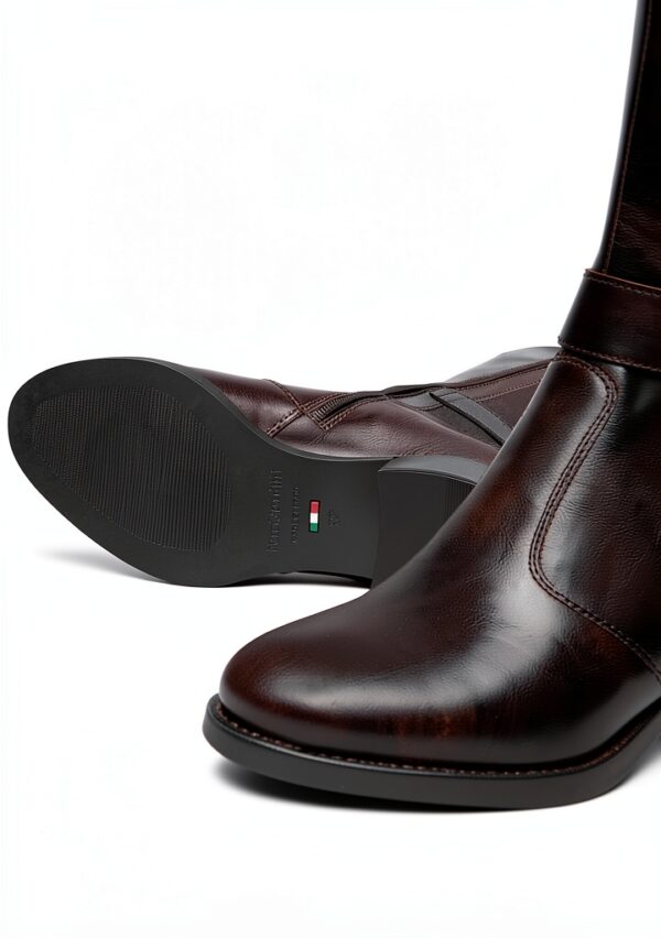 Nero Giardini Damen Stiefel Leder Blockabsatz Reißverschluss-4