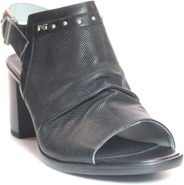 Nero Giardini Herrenschuh Schwarz Leder Design Elegant-0