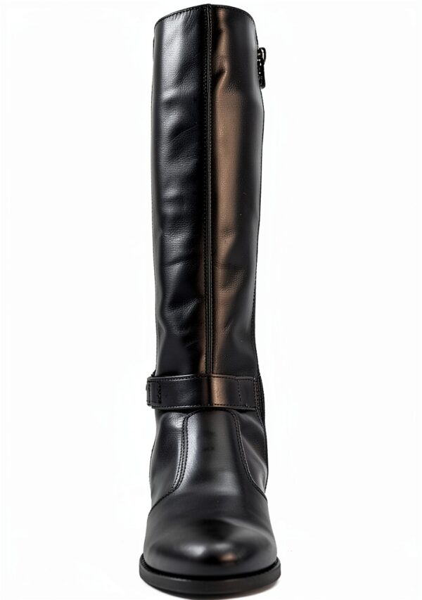 Nero Giardini Damen Stiefel Leder Kniehoch Blockabsatz Braun-3