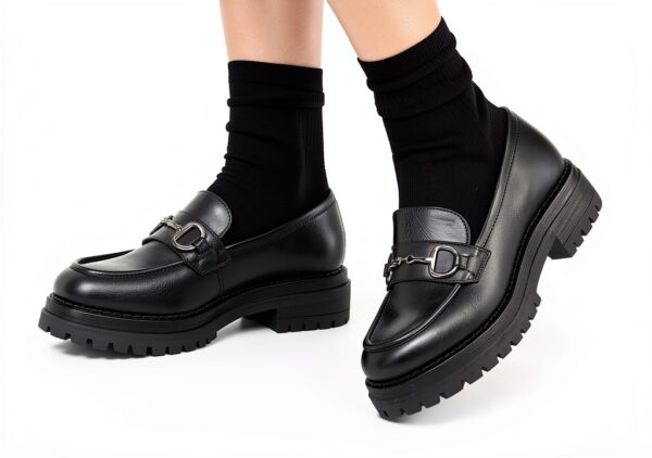 Nero Giardini Mokassins Leder Damen Schwarz Komfort-7
