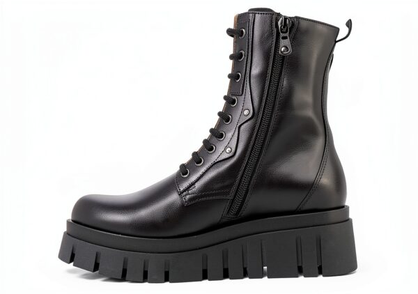 Nero Giardini Damen Stiefel Leder Reißverschluss Schwarz-1