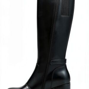 B.A.G. Damen-Stiefel Leder Blockabsatz Reißverschluss-0