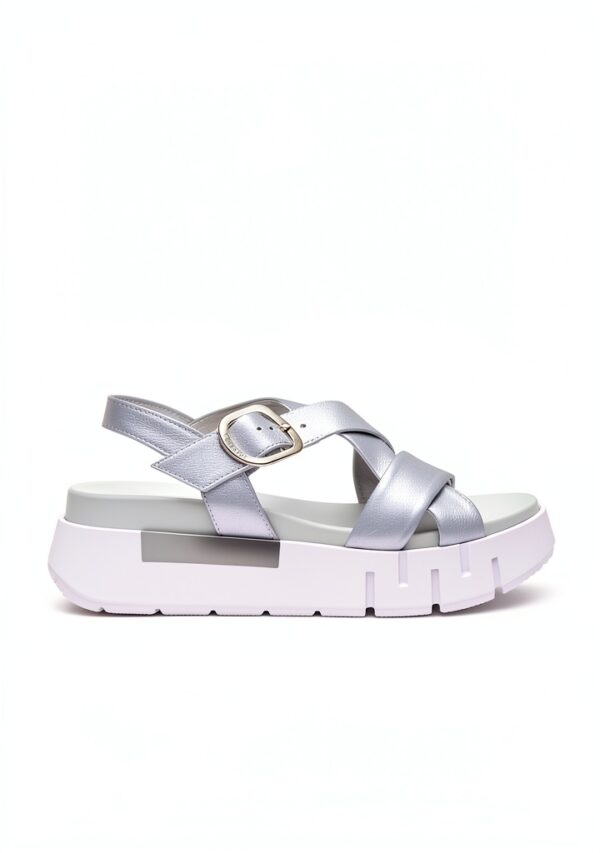 Leder Sandalen Damen Klettverschluss Blockabsatz Komfort-1