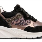 Nero Giardini Damen Sneaker Leder Schwarz Schnürung-0