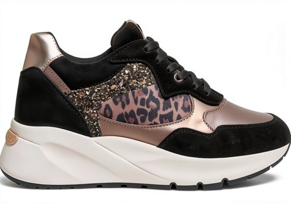 Nero Giardini Damen Sneaker Leder Schwarz Schnürung-0