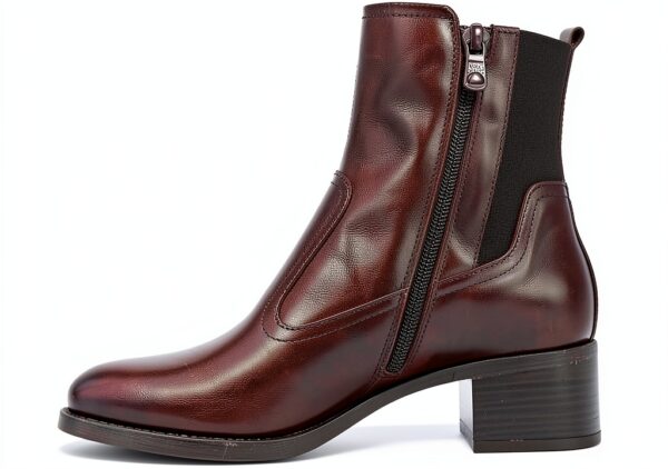 BAG Damenstiefel Leder Blockabsatz Reißverschluss-1