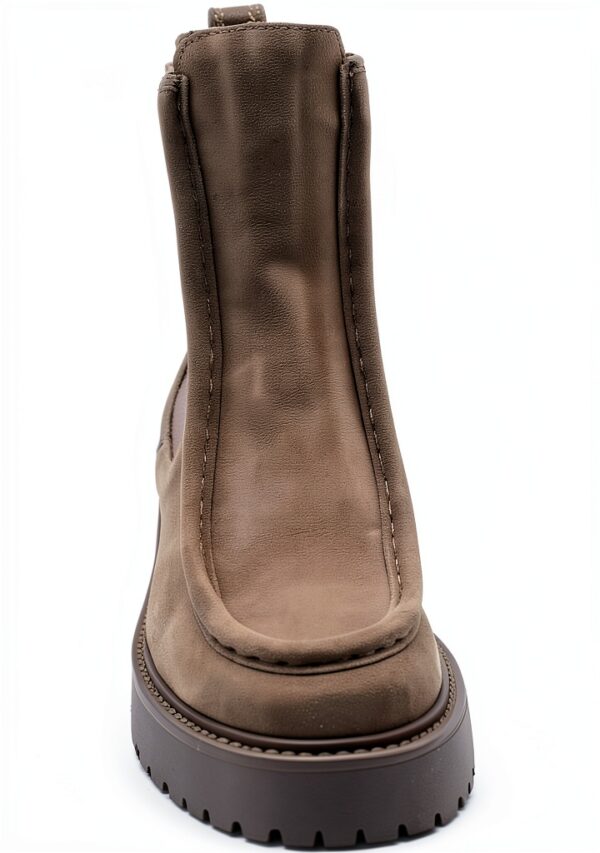 Nero Giardini Damen Stiefel Leder Blockabsatz Velour Ton-2