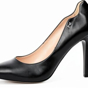 BAG Damen Pumps Leder Absatzhöhe 95cm Schwarz Italien-0