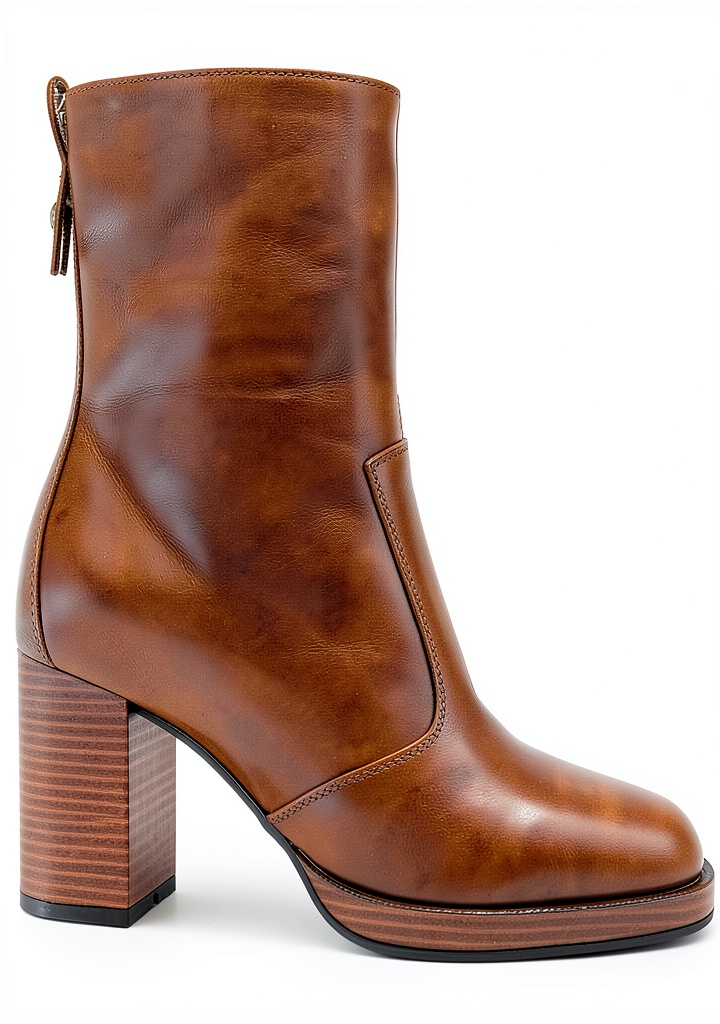 Nero Giardini Damen-Stiefel in Braun und Schwarz auf Holzuntergrund