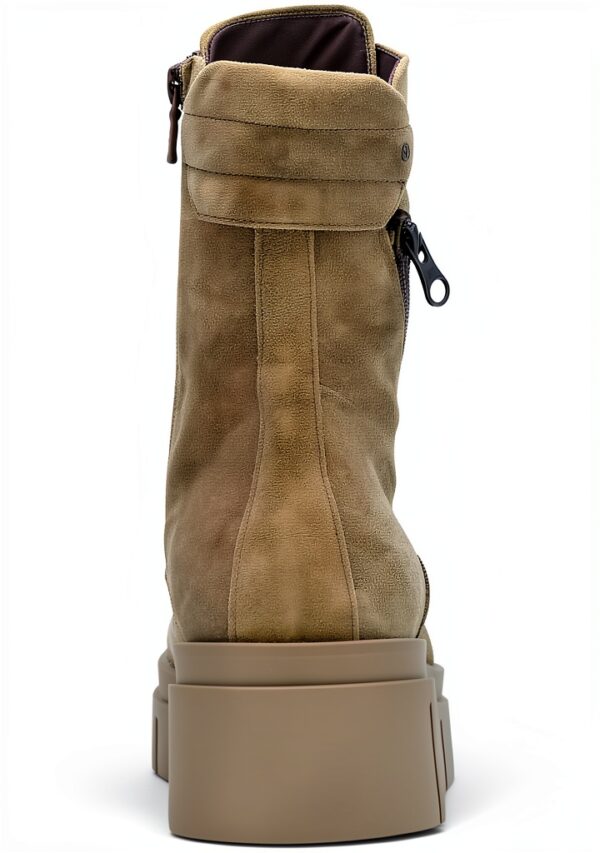 Nero Giardini Damen Stiefel Leder Beige Braun Flatform-4