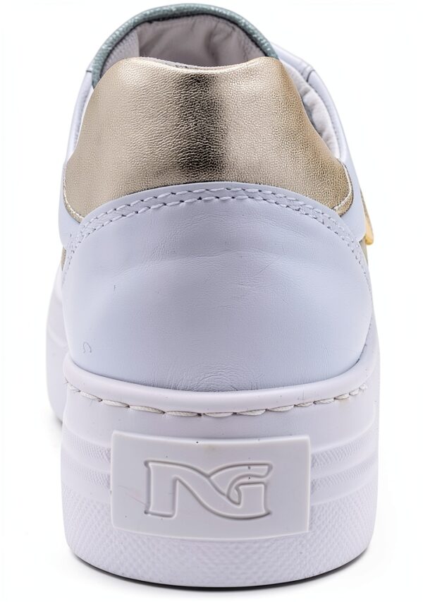 Nero Giardini Damen Sneaker Leder Weiß Italienische Qualität-3