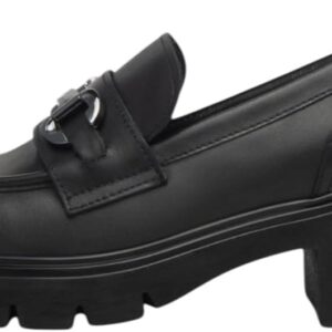 BAG Damenschuhe Leder Blockabsatz Schwarz 35-41 EU-0