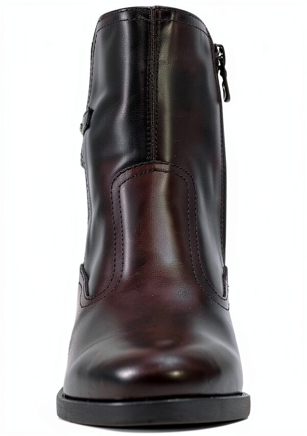BAG Damenstiefel Leder Blockabsatz Reißverschluss-2