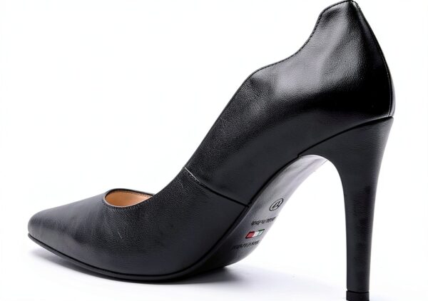 BAG Damen Pumps Leder Absatzhöhe 95cm Schwarz Italien-3