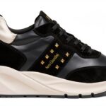 Nero Giardini Damen Sneaker Leder Italien Schwarz-0