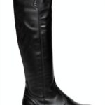 B.A.G. Damen Stiefel Leder Blockabsatz Reißverschluss-0