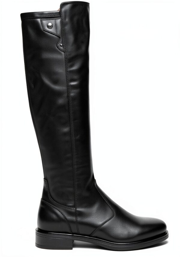B.A.G. Damen Stiefel Leder Blockabsatz Reißverschluss-0
