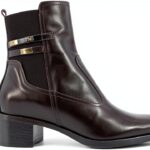 BAG Damenstiefel Leder Blockabsatz Reißverschluss-0