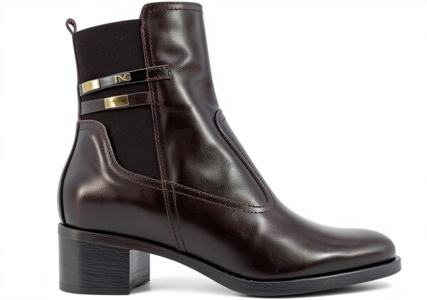 BAG Damenstiefel Leder Blockabsatz Reißverschluss-0