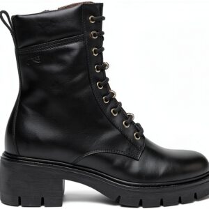Nero Giardini Damen Stiefel Leder Blokabsatz Schwarz-0