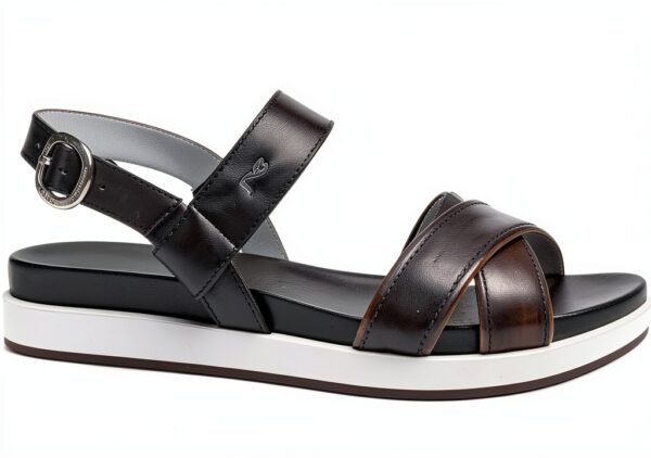 Nero Giardini Damen Sandalen Leder Schwarz Sommer-0