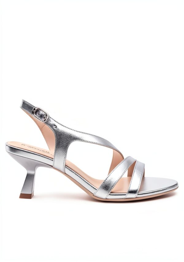 BAG Damenschuhe Leder Schnalle Silber Gold Damen-1