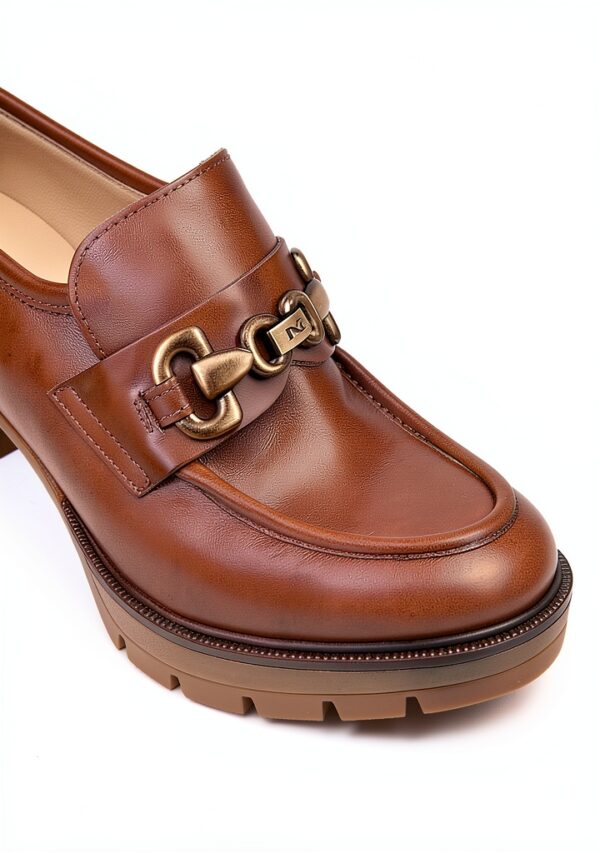 BAG Lederschuhe Braun Damen Blockabsatz Leder-3
