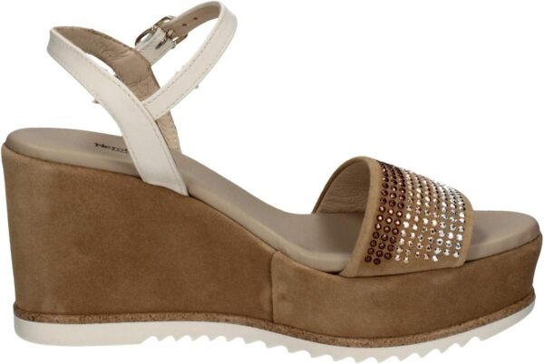 Nero Giardini Sandalen Wildleder Bernstein Damen Schuhe-3