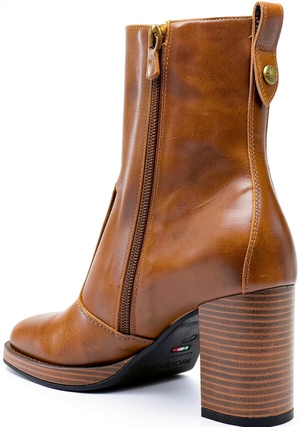 Nero Giardini Damen Stiefel Leder Blockabsatz Reißverschluss-2