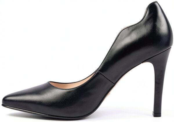 BAG Damen Pumps Leder Absatzhöhe 95cm Schwarz Italien-4